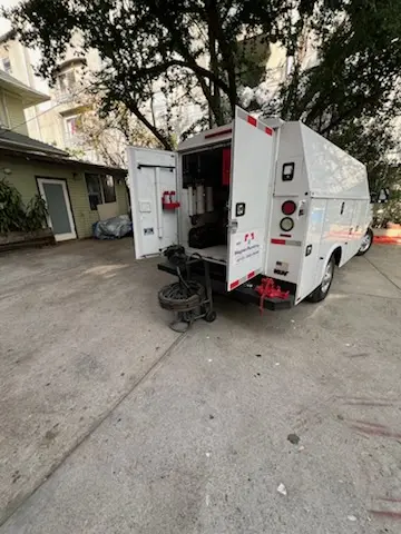 Magnet Plumbing service vehicle on-site for Water Heater Repair in Buenaventura Lakes